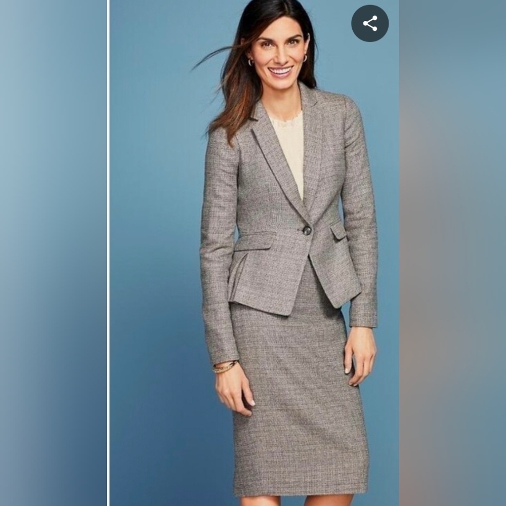 Wool Italian Tweed Skirt